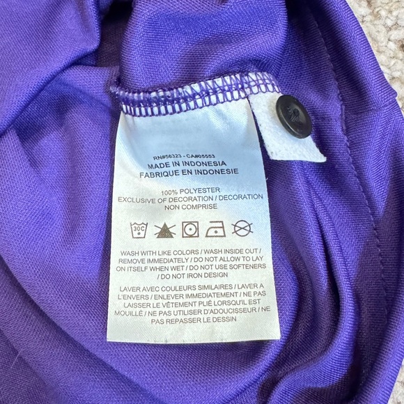 Nike Dri-FIT Purple Polo Shirt Men’s XL Athletic Training Business Casual Golf - Picture 8 of 9